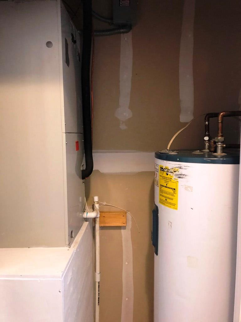 Water Heater & AC in East BR Closet